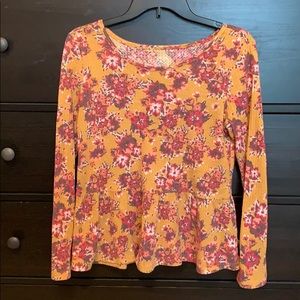 Maurices thermal peplum top